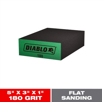 Diablo 5 in. L X 3 in. W X 1 in. 180 Grit Ultra Fine Flat Surface Sanding Sponge