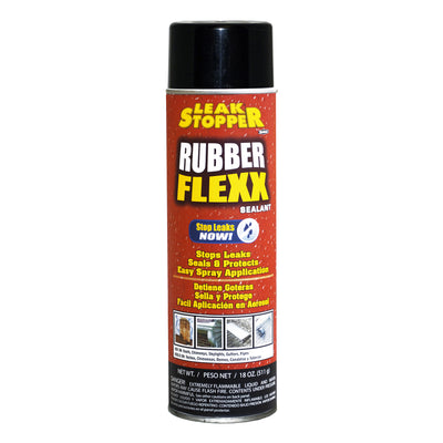 Leak Stopper Rubber Flexx Gloss Black Rubber Polymers Leakseal Flexible Rubber Sealant 18 oz
