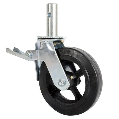 Metal Tech Rubber/Steel Black Scaffolding Caster