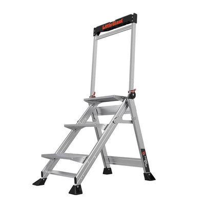 Little Giant Jumbo 3.5 ft. H Aluminum Step Ladder Type IAA 375 lb. capacity