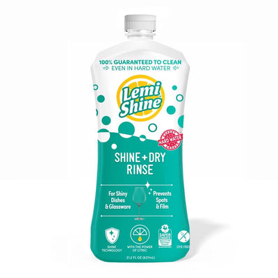 Lemi Shine Lemon Scent Liquid Dishwasher Rinse Aid 21 oz