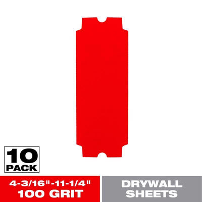 Diablo 11-1/4 in. L X 4-3/16 W 100 Grit Ceramic Blend Drywall Sanding Sheet 10 pk