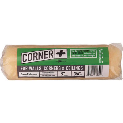 Corner + Roller Polyester 9 in. W X 3/4 in. Paint Roller Cover