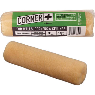 Corner + Roller Polyester 9 in. W X 1/2 in. Paint Roller Cover