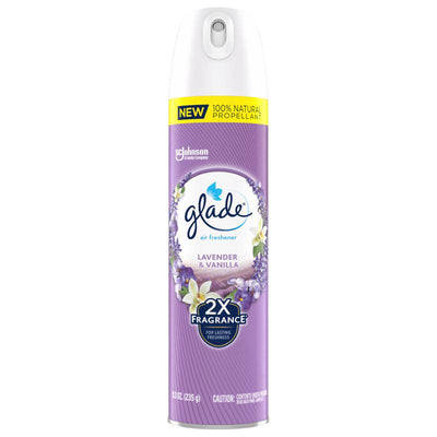 Glade Lavender & Vanilla Scent Air Freshener 8.3 oz Aerosol