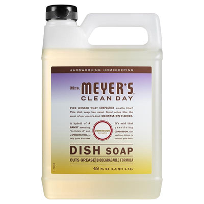 Mrs. Meyer's Clean Day Compassion Flower Scent Liquid Dish Soap Refill 48 oz