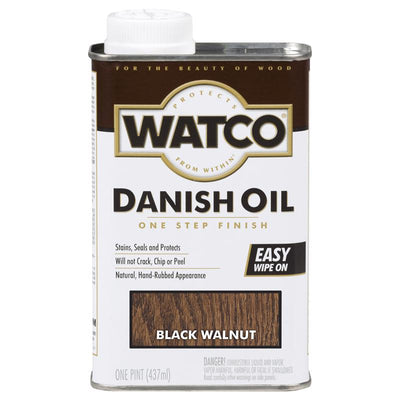 WATCO Transparent Black Walnut Oil-Based Danish Oil 1 pt