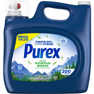 Purex Mountain Breeze Scent Laundry Detergent Liquid 250 fl. oz.