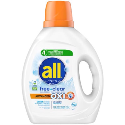 All Free & Clear Scent Laundry Detergent Liquid 73 oz