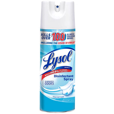 Lysol Crisp Linen Scent Disinfectant Spray 12.5 oz