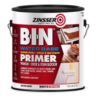Zinsser B-I-N White Water-Based Stain and Odor Blocking Primer 1 gal