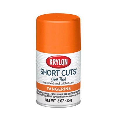 Krylon Short Cuts Gloss Tangerine Spray Paint 3 oz