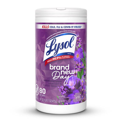 Lysol Lavender and Cotton Blossom Scent Disinfecting Wipes 16.7 oz.