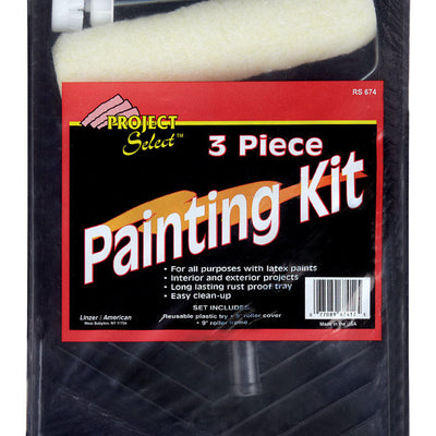 Linzer Project Select 11.75 in. W Regular Paint Roller Kit Threaded End