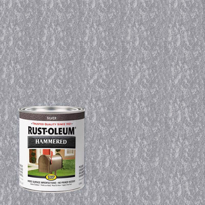 Rust-Oleum Stops Rust Indoor and Outdoor Hammered Silver Protective Paint 1 qt