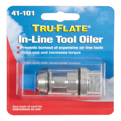 Tru-Flate Steel Air Coupler 1/4 in. Female X 1/4 in. Male