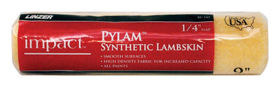 Linzer Impact Pylam Synthetic Lambskin 9 in. W X 1/4 in. Regular Paint Roller Cover