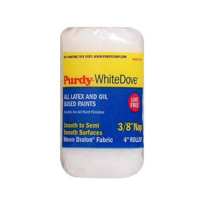 Purdy White Dove Woven Fabric 4 in. W X 3/8 in. Jumbo Mini Paint Roller Cover