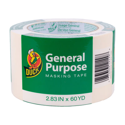 Duck 2.83 in. W X 60 yd L Tan Regular Strength Masking Tape