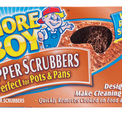 Chore Boy Heavy Duty Copper Scrubber For Pots and Pans 2 pk