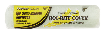 Project Select Rol-Rite Polyester 9 in. W X 3/8 in. Regular Paint Roller Cover