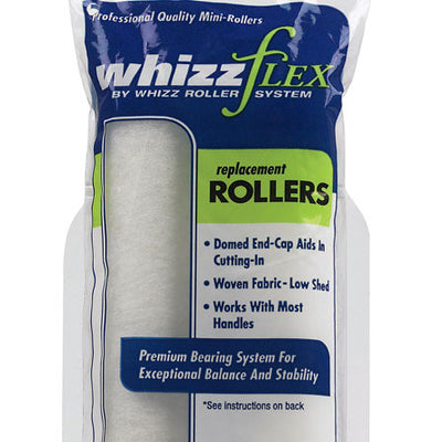 Whizz Woven 6.5 in. W X 3/8 in. Mini Paint Roller Cover 2 pk