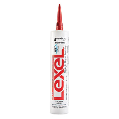 Sashco Lexel White Synthetic Rubber All Purpose Caulk 10.5 oz