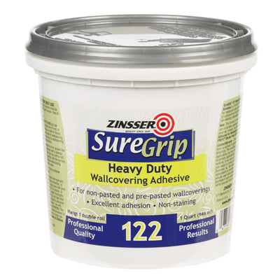 Zinsser SureGrip High Strength Clear Wallcovering Adhesive 1 qt
