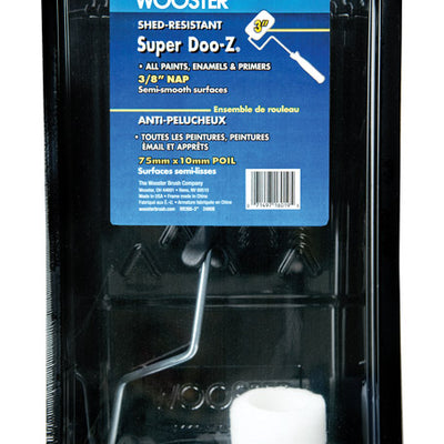 Wooster 3 in. W Trim Paint Roller Kit Threaded End