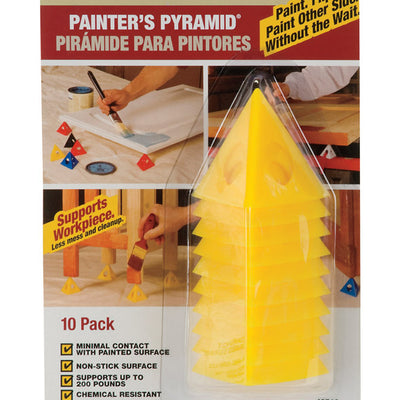Hyde 2-1/2 in. W Yellow Plastic Painter's Pyramid Work Supports