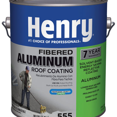 Henry Smooth Aluminum Fibered Aluminum Aluminum Roof Coating 0.9 gal