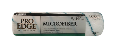 Linzer Pro Edge Microfiber 9 in. W X 9/16 in. Regular Paint Roller Cover
