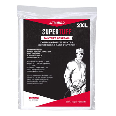 SuperTuff Polypropylene Coveralls White 2XLT