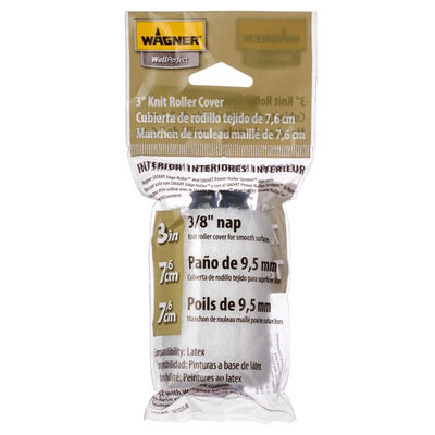 Wagner Smart Edge Polyester 3 in. W X 3/8 in. Paint Roller Cover