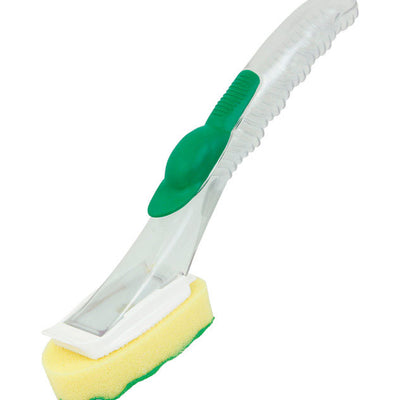 Libman 3 in. W 11 in. Plastic/Rubber Handle Dish Scrubbing Wand