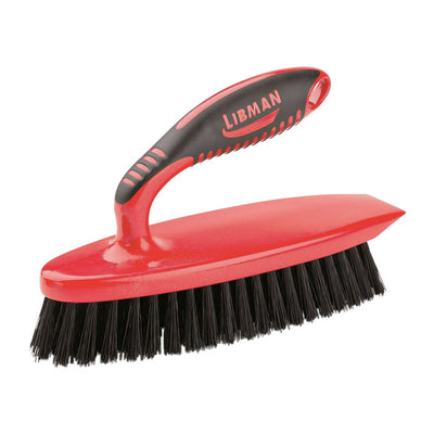 Libman 2.75 in. W Medium Bristle 5 in. Plastic/Rubber Handle Scrub Brush