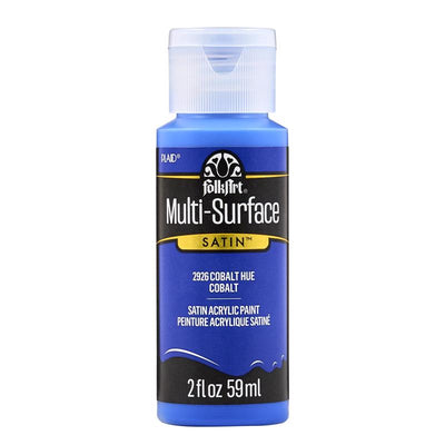 FolkArt Satin Cobalt Blue Hobby Paint 2 oz