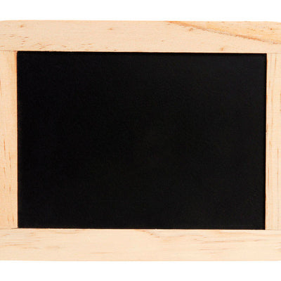 Plaid .25 in. H X 10.5 in. L Natural Beige Wood Chalkboard