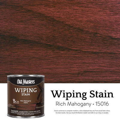 Old Masters Semi-Transparent Rich Mahogany Oil-Based Wiping Stain 1/2 pt