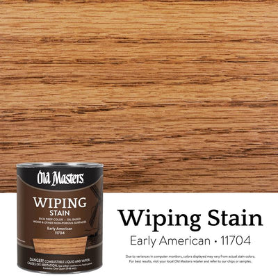 Old Masters Semi-Transparent Early American Oil-Based Wiping Stain 1 qt