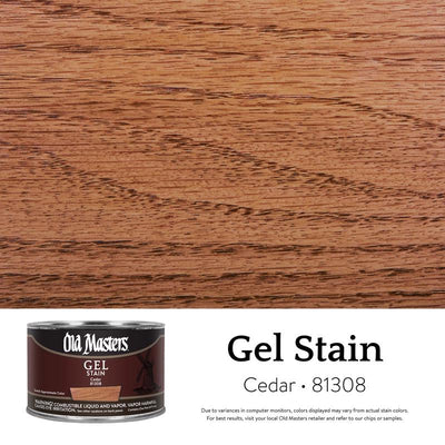 Old Masters Semi-Transparent Cedar Oil-Based Alkyd Gel Stain 1 pt