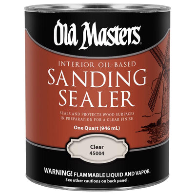 Old Masters Low Satin Clear Oil-Based Sanding Sealer 1 qt