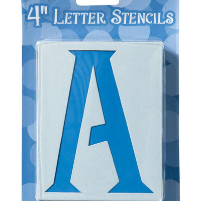 Plaid 4 in. Card Stock Letters Stencil 48 pk