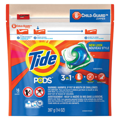 Tide Original Scent Laundry Detergent Pod 16 ct