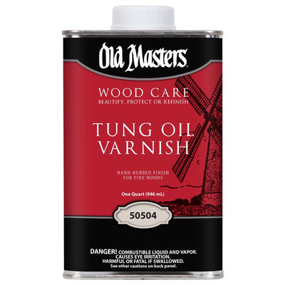 Old Masters Wood Care Clear Tung Oil Varnish 1 qt