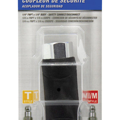 Tru-Flate Steel Safety Coupler 1/4 in. Female