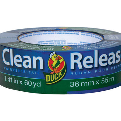 Duck Clean Release 1.41 in. W X 60 yd L Blue Medium Strength Painter's Tape