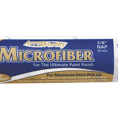 ArroWorthy Microfiber 14 in. W X 3/8 in. Mini Paint Roller Cover