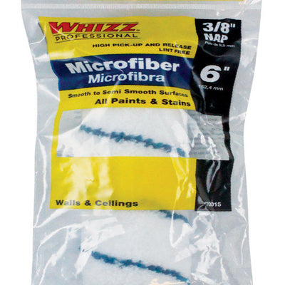 Whizz Microfiber 6 in. W X 3/8 in. Jumbo Mini Paint Roller Cover