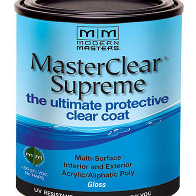 Modern Masters MasterClear Supreme Gloss Clear Water-Based Protective Coating 1 qt
